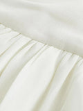 Vintage A line Straps White Chiffon Homecoming Dress 18th Birthday Outfits HZ1024