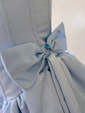 Cute A line Spaghetti Straps Blue Short Homecoming Dresses Party Cocktail Dress HZ1024