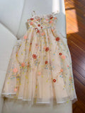 Fairytale A line Spagetti Straps Champagne Beads Tulle Homecoming Dress Birthday Dresses HZ1024