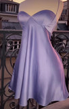 Sexy A line Halter Lilac Short Homecoming Dresses Cocktail Dress HZ1024