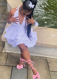 Sexy Short White Homecoming Dress Sequins Pink Black Party Dresses for Women HZ1024