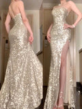 Gorgeous Mermaid Sweetheart Sequin Evening Dress Prom Dresses Birthday Outfits HZ1024