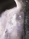 Luxurious Ball Gown Off The Shoulder Tulle Lace Sequin Beaded Long Sleeves Long Wedding Dresses HZ1024