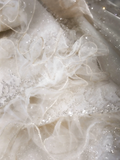 Timeless Ball Gown Off The Shoulder Tulle Lace Sequin Beaed Long Sleeves Long Wedding Dresses HZ1024