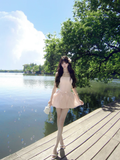 Cute 18th Pink A Line Strapless Satin Short Homecoming Dress Birthday Outfits HZ1024