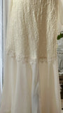 Unique Mermaid V Neck Satin Chiffon Long Prom Dresses Formal Dress HZ1024