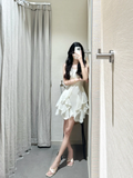 Pretty A Line Spaghetti Straps Satin Short Homecoming Dress 20th Birthday Outfits HZ1024