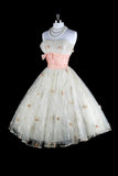 Pretty Ball Gown Strapless Tulle Lace Applique Short Homecoming Dress 18th Birthday Outfits HZ1024