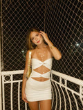 Sexy Mermaid Strapless Satin Hollow Pleated Short Homecoming Dress 22th Birthday Outfits HZ1024