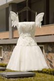 Elegant A line Straps Tulle Short Birthday Outfits Homecoming Dress HZ1024