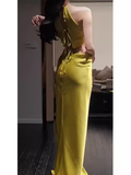 Sexy Sheath Scoop Neckline Long Prom Dresses HZ1024