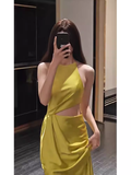 Sexy Sheath Scoop Neckline Long Prom Dresses HZ1024