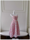 Cute A line Spaghetti Straps Flowers Lace Birthday Outfit Homecoming Dresses HZ1024
